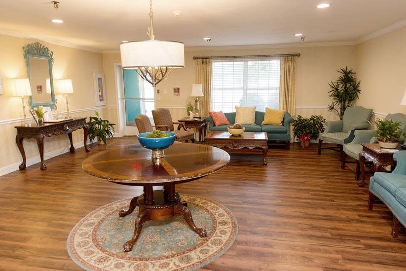 An interior shot of the WLC StoneBridge facility, from the Stonebridge Gallery.