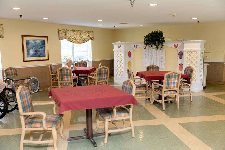 An interior shot of the WLC StoneBridge facility, from the Stonebridge Gallery.